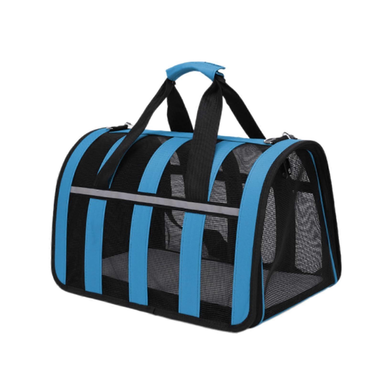 Large Capacity Pet Carrier Bag for Cats with Breathable Design and Secure Shoulder Strap