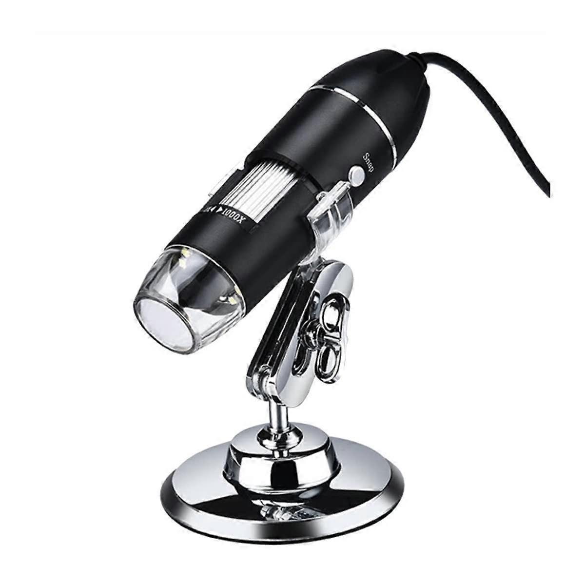 1600X Digital USB Microscope  Definition with LED Lights and Adjustable UShaped Stand