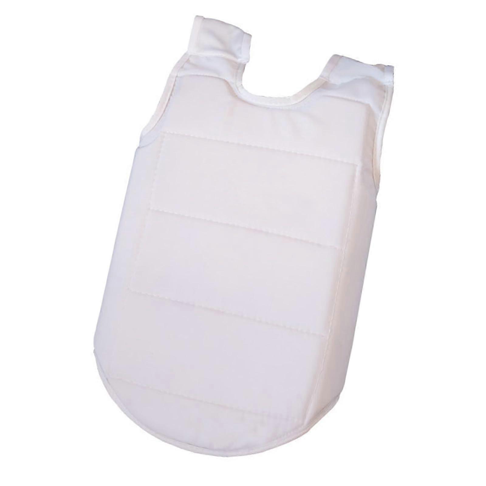 Kids Karate Chest Protector with ShockAbsorption Padding for Martial Arts White S