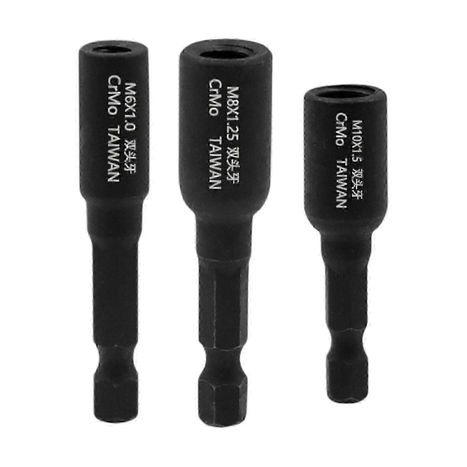 3 Pieces Hanger Bolt Drivers Drill Driver Bits for Double Headed Screws Sturdy