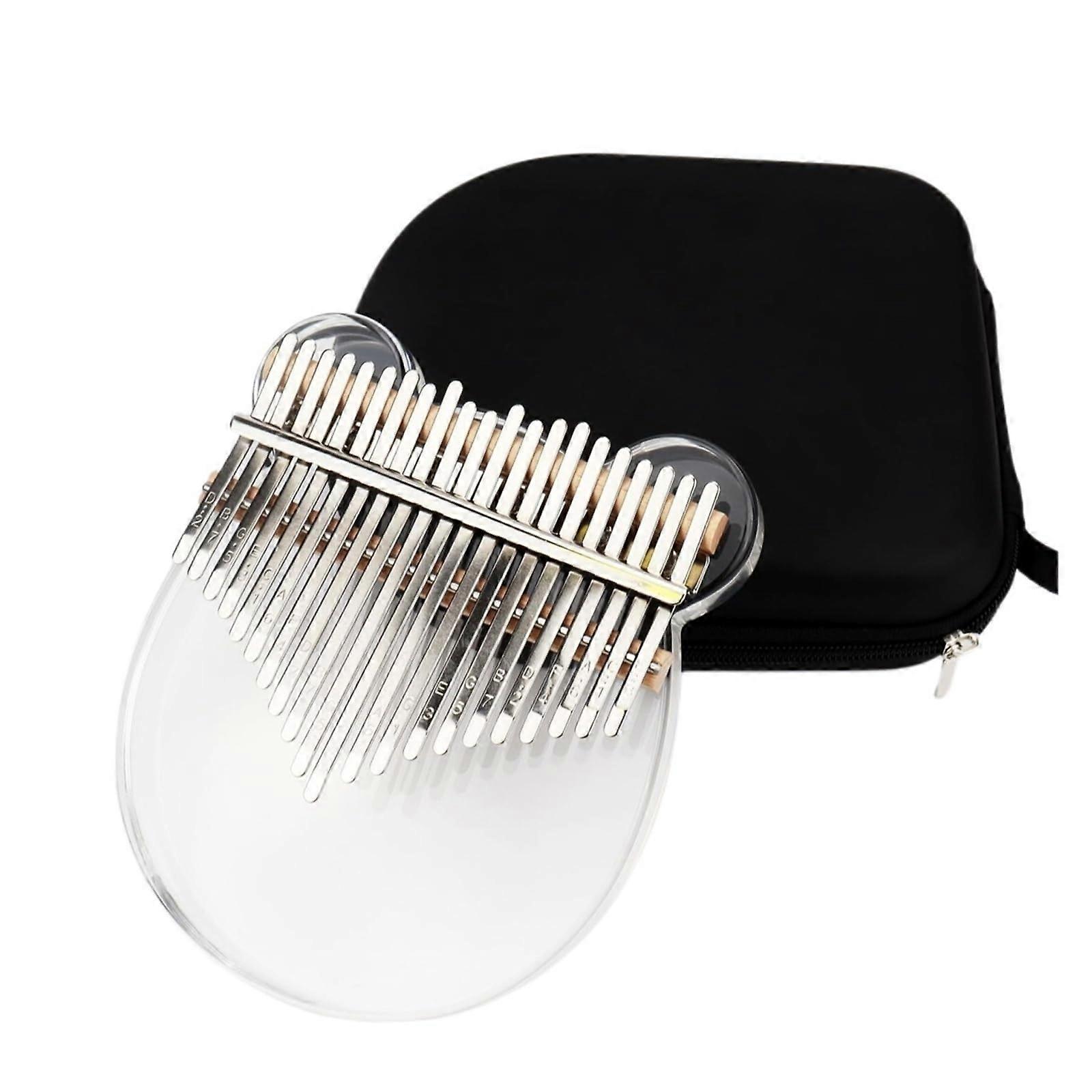 21 Key Kalimba Thumb Piano for Beginners with Clear Bright Tone and Easy Learning Layout