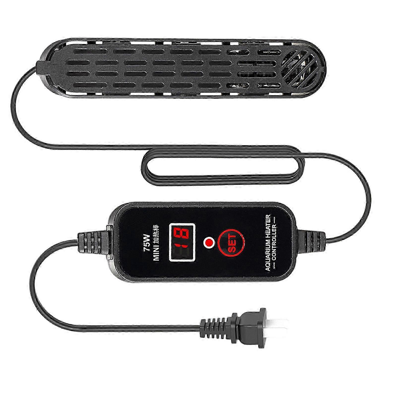 Turtles Tanks Heater Corrosion Resistant Automatic Temperature Controller Heating Device for Low Water Level Fishtanks Multicolor