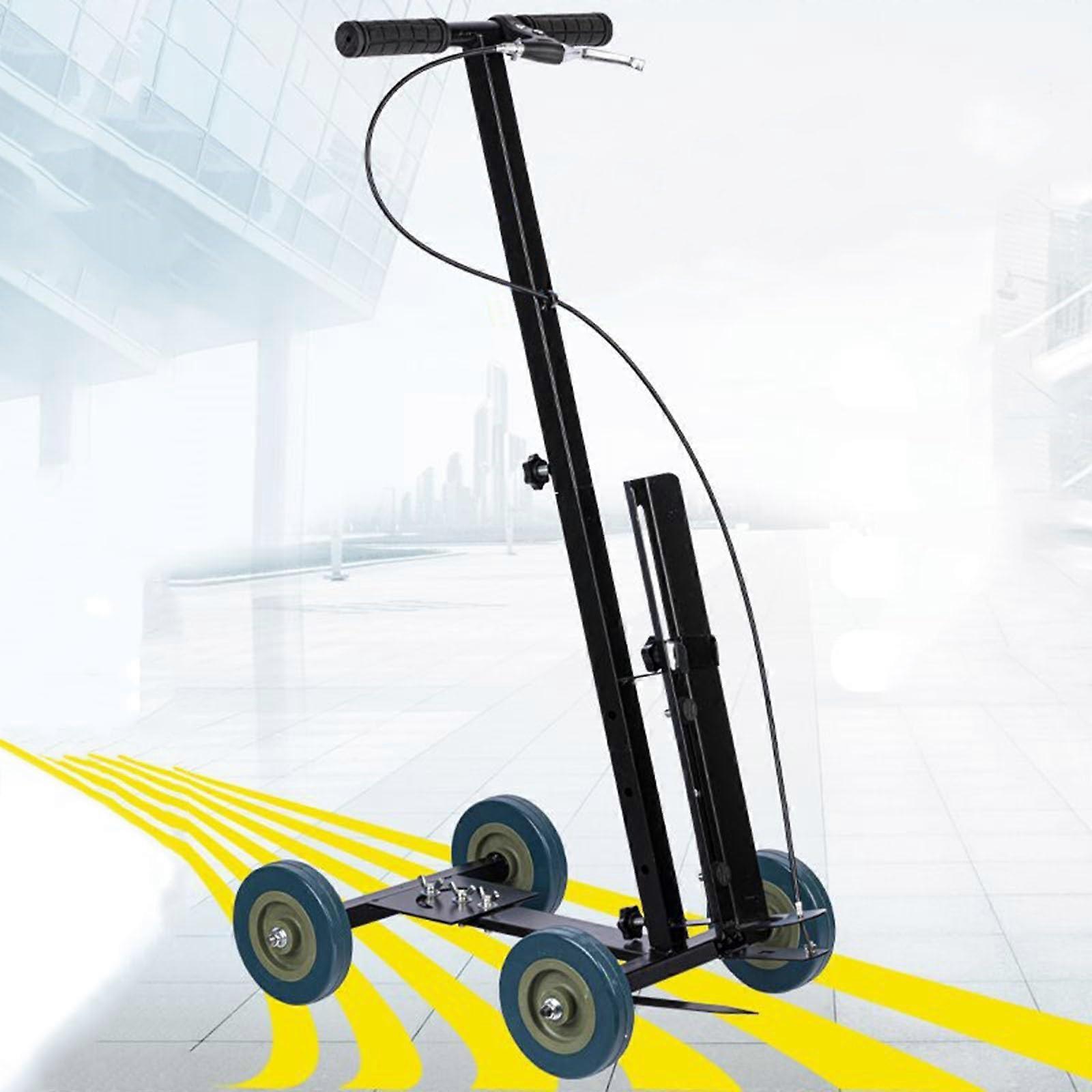 Adjustable Line Marking Machine with Smooth FourWheel Control for Sports Fields and Pavement