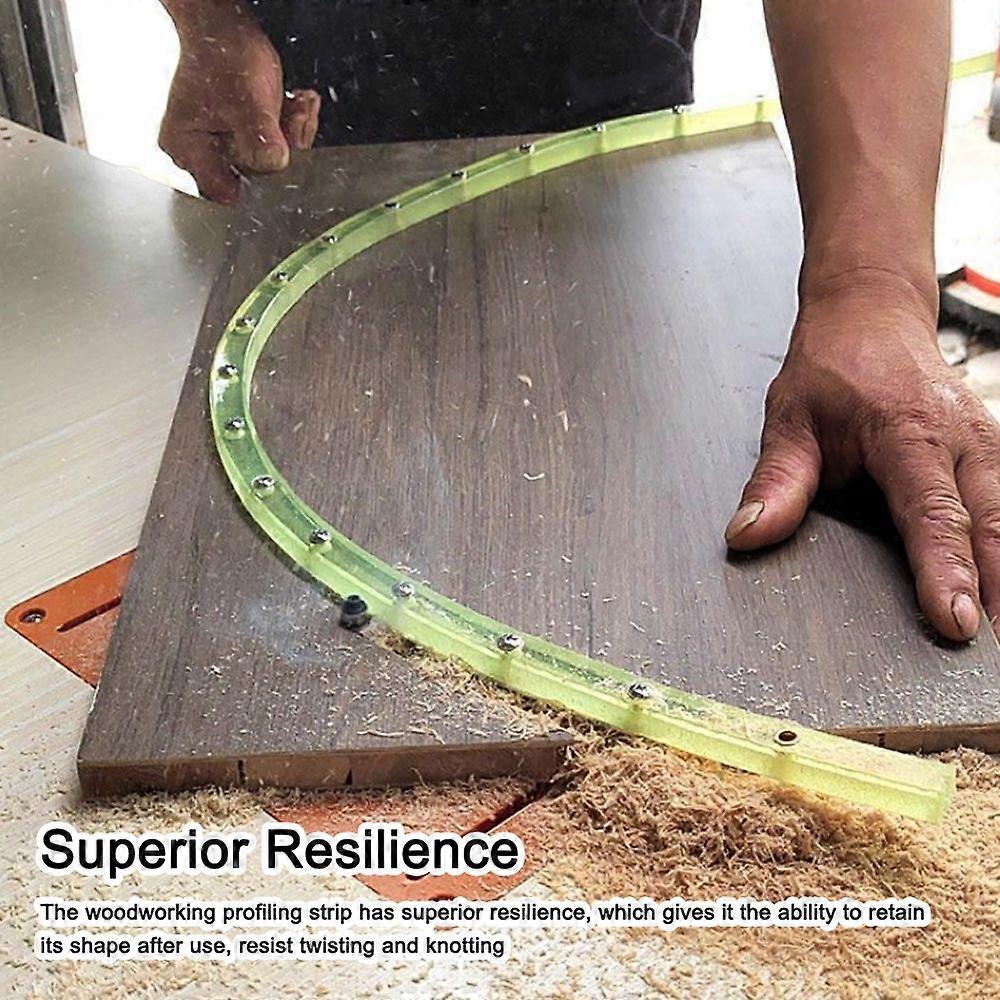 1m Practical Profiling Strip Flexible Curve Template Adjustable Fixed Complex Shape Contour Template Guide Utility Woodworking Tool