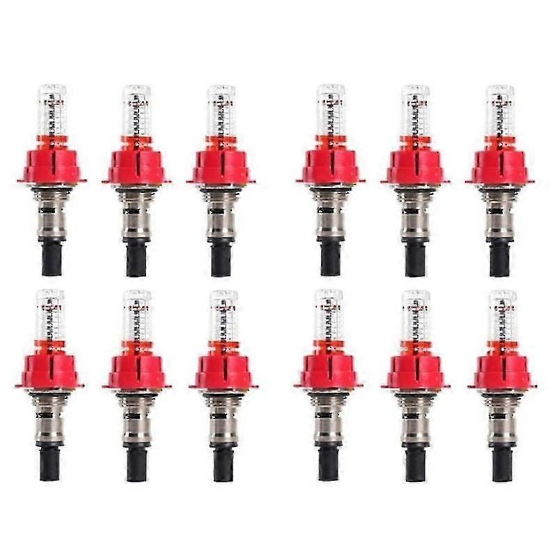 12 pcs underfloor heating manifold with flow meter