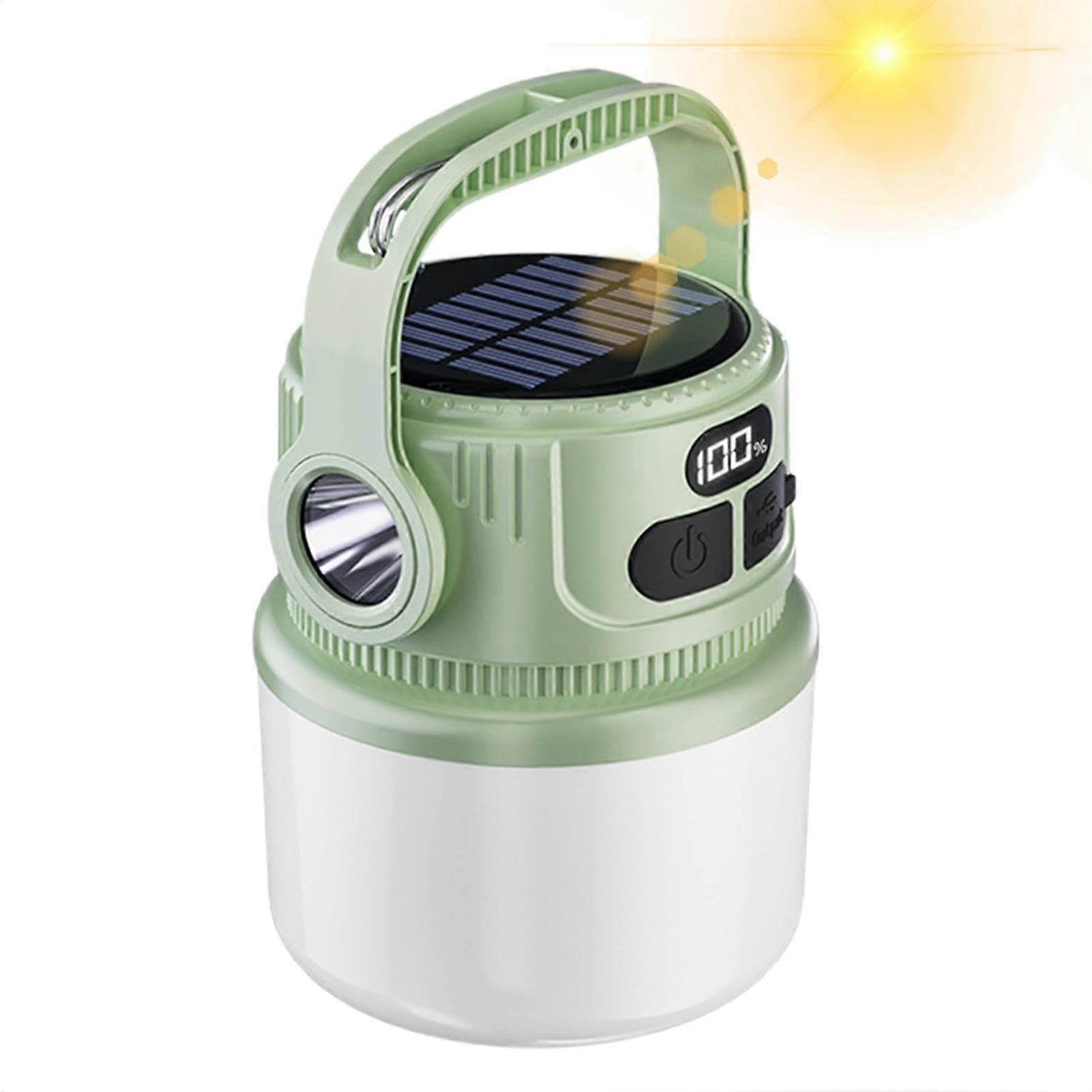 Rechargeable Solar LED Camping Lantern with Multiple Lighting Modes, Waterproof for Hiking and Tent