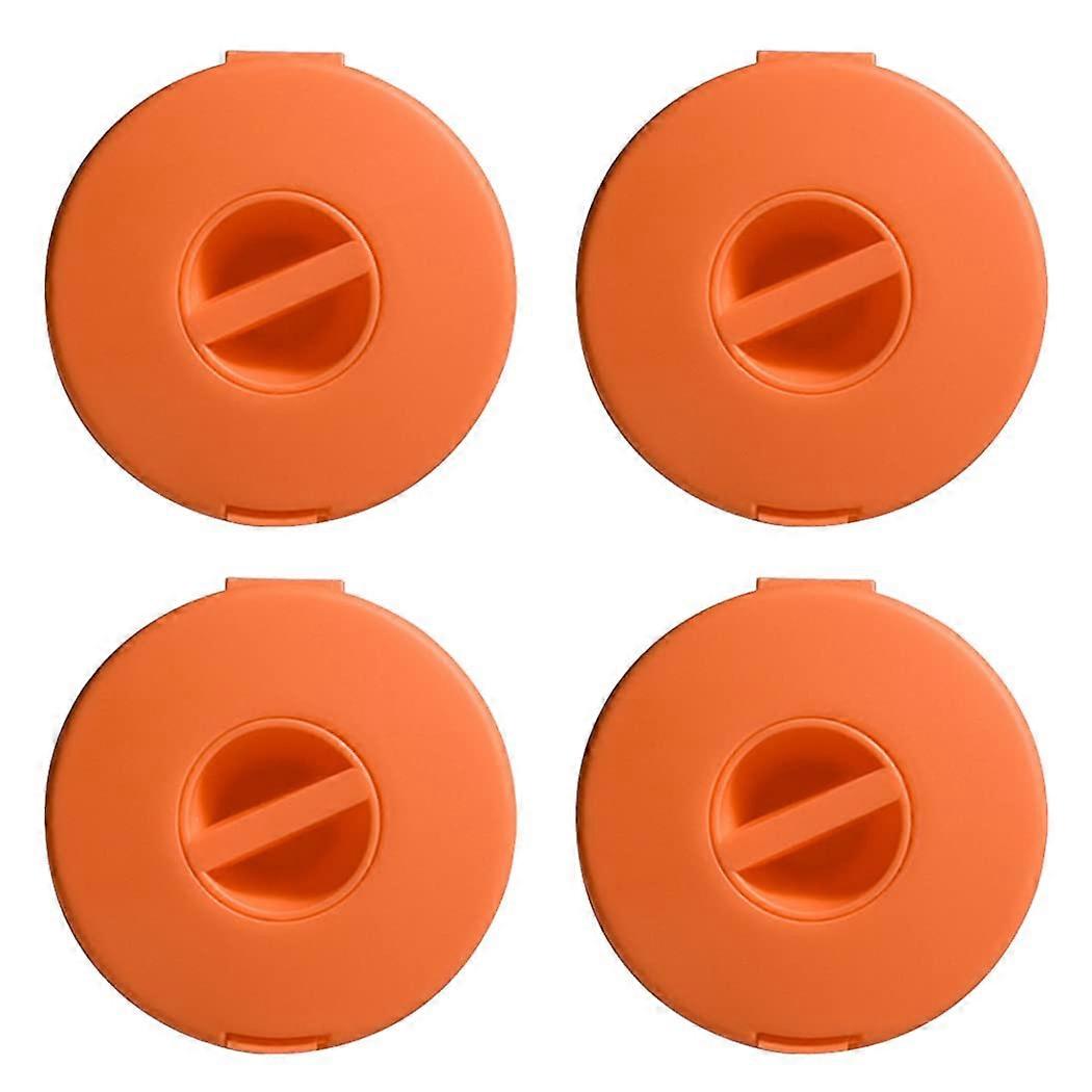 4Pcs Cable Organizer Case Set  Tangle Cord Management Box for Earbuds and USB Cables Orange