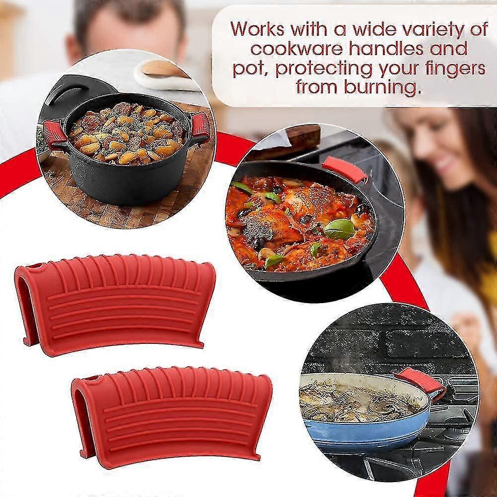 Silicone Hot Handle Holder, Potholder Cookware Handles