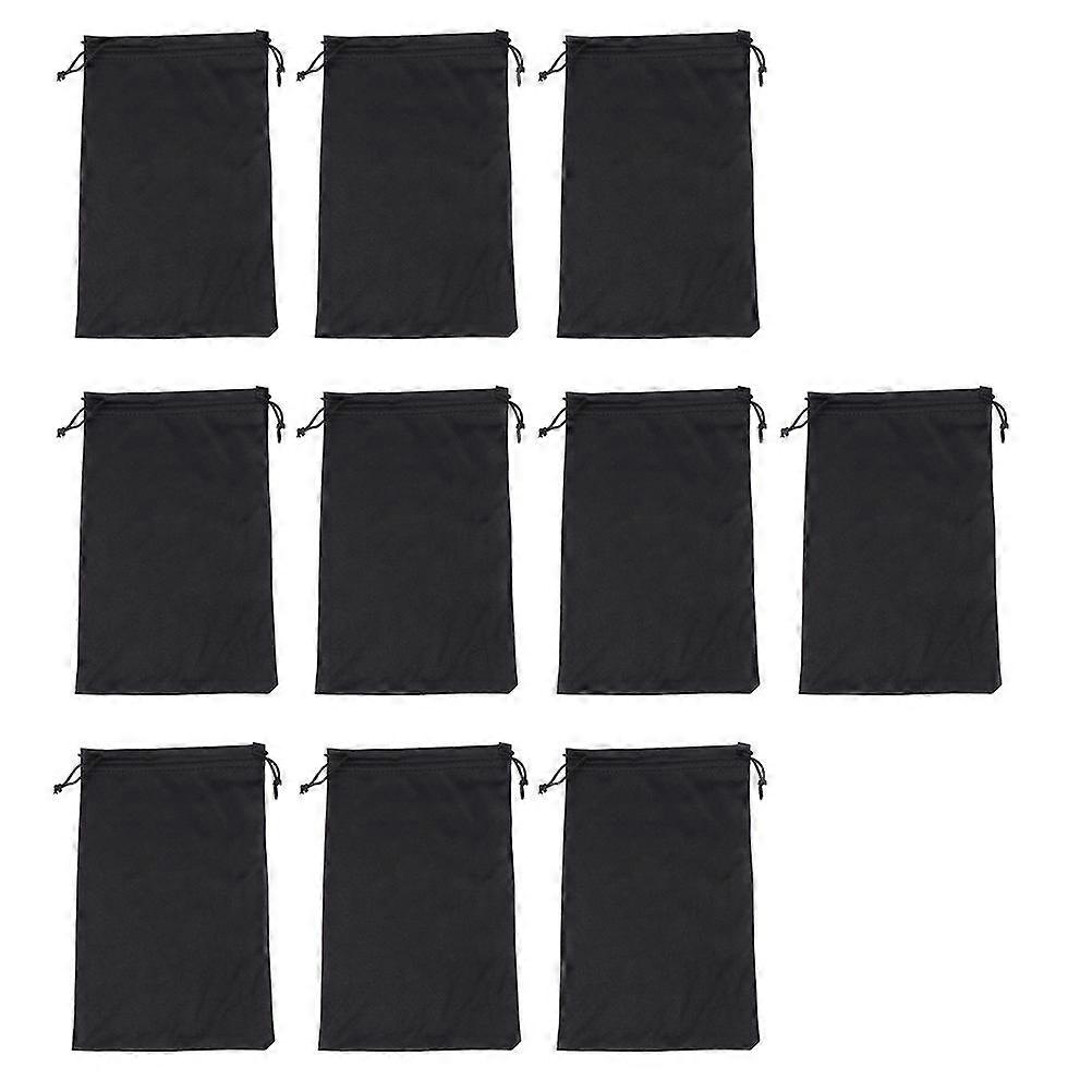 Ski Goggle Bags for Storage with Adjustable Drawstring 40Pcs Black Pouches