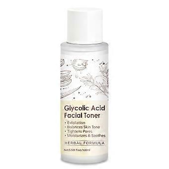 Tonico esfoliante all'acido glicolico - Soluzione tonificante per il viso - Idratante, anti-età, rughe sottili e tono della pelle uniforme per una pelle radiosa