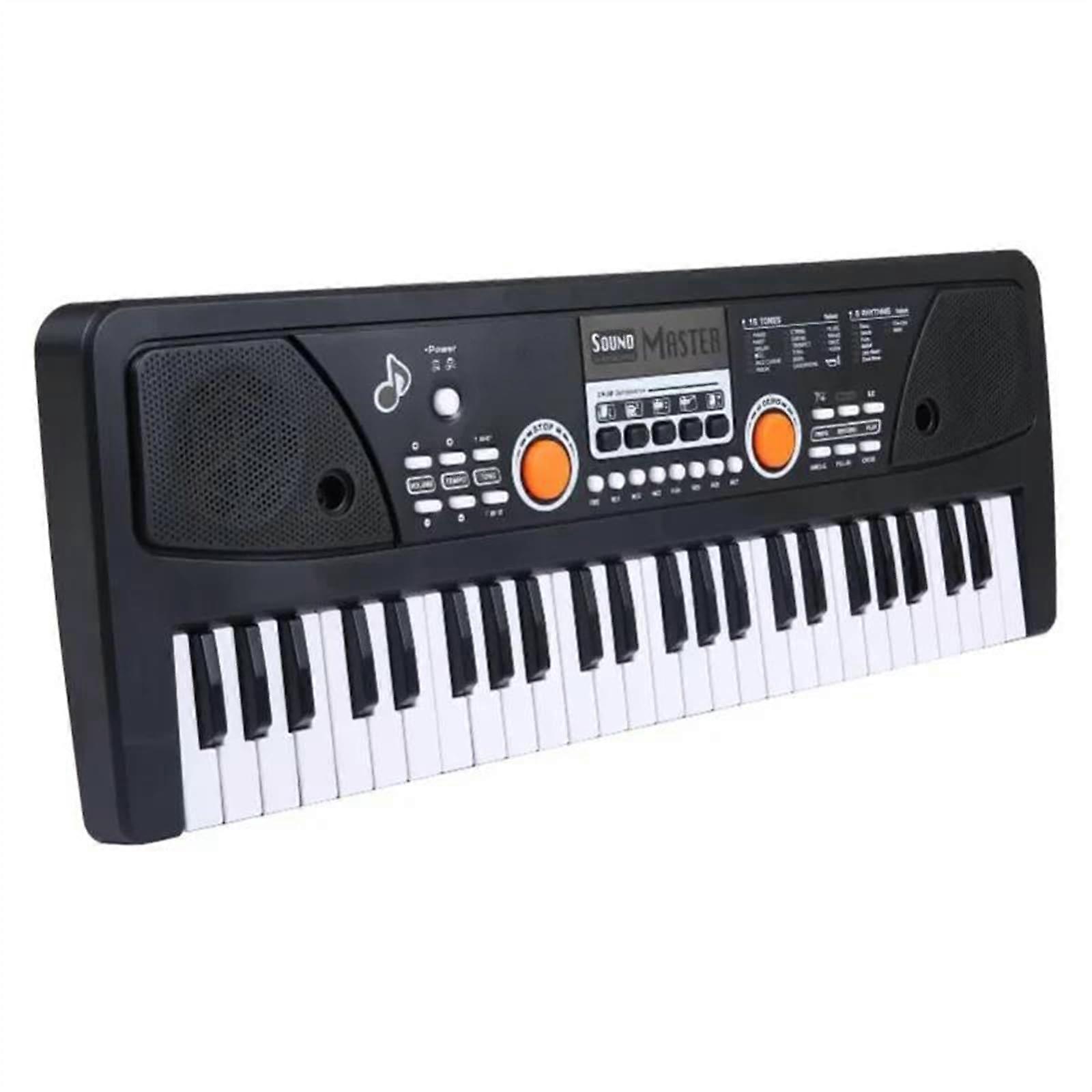 49 Key Electronic Keyboard with Teaching Mode and USB, Dual Timbre Layering, Split Keyboard for Beginners