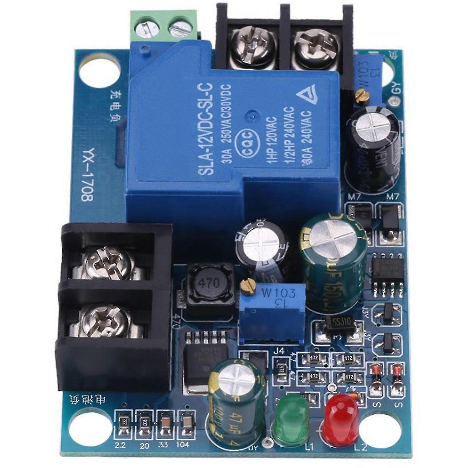 30A 24V Automatic Battery Charging Controller Protection Module YX1708 Battery Undervoltage Charge Control Module