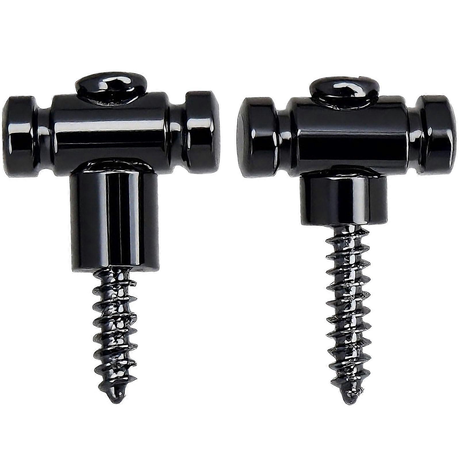 Black Guitar String Retainer 2Pack Roller String Tree Replacement for Fender Stratocaster Les Paul
