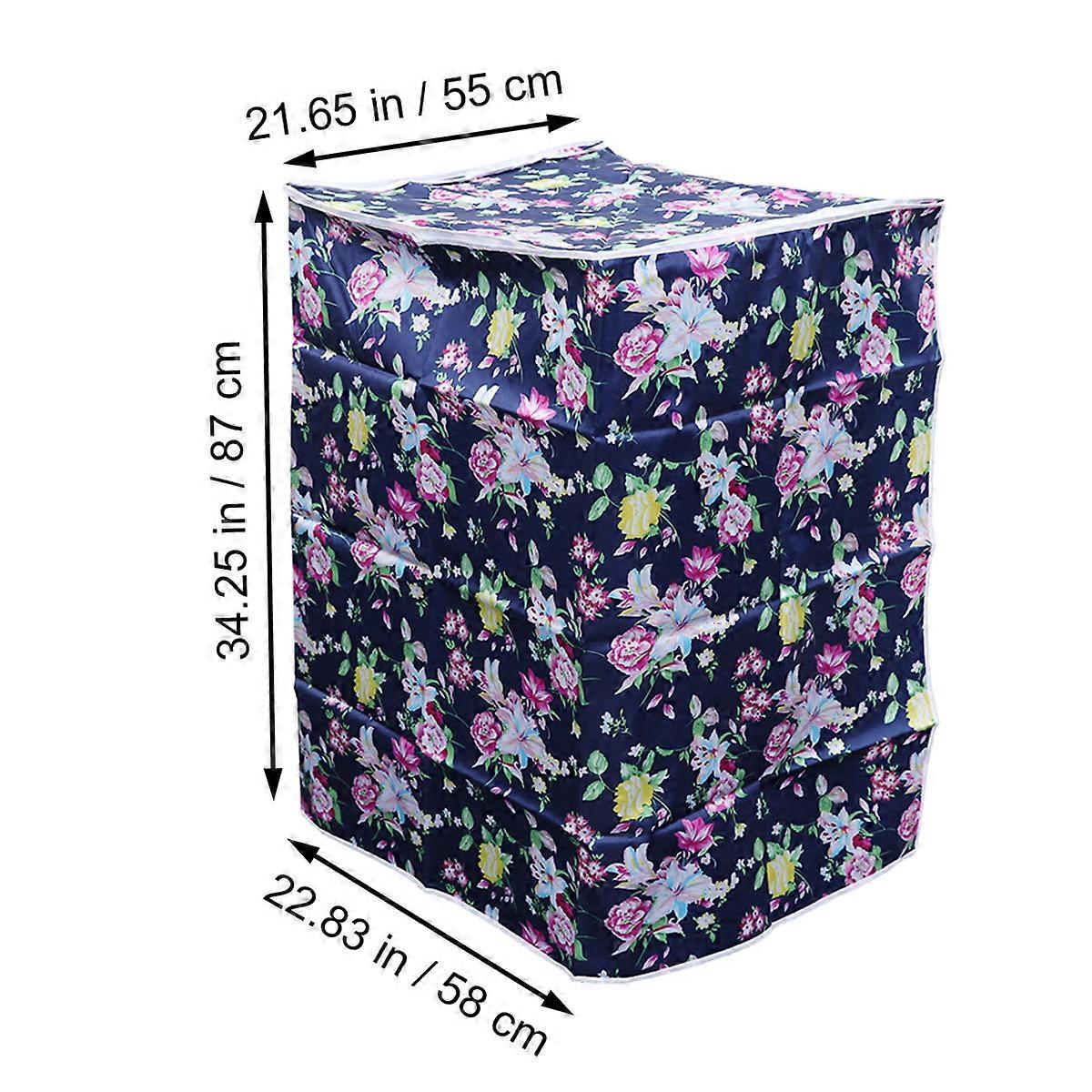 Protective Washing Machine Case for Homeowners Black Waterproof Satin Cloth 1Pack