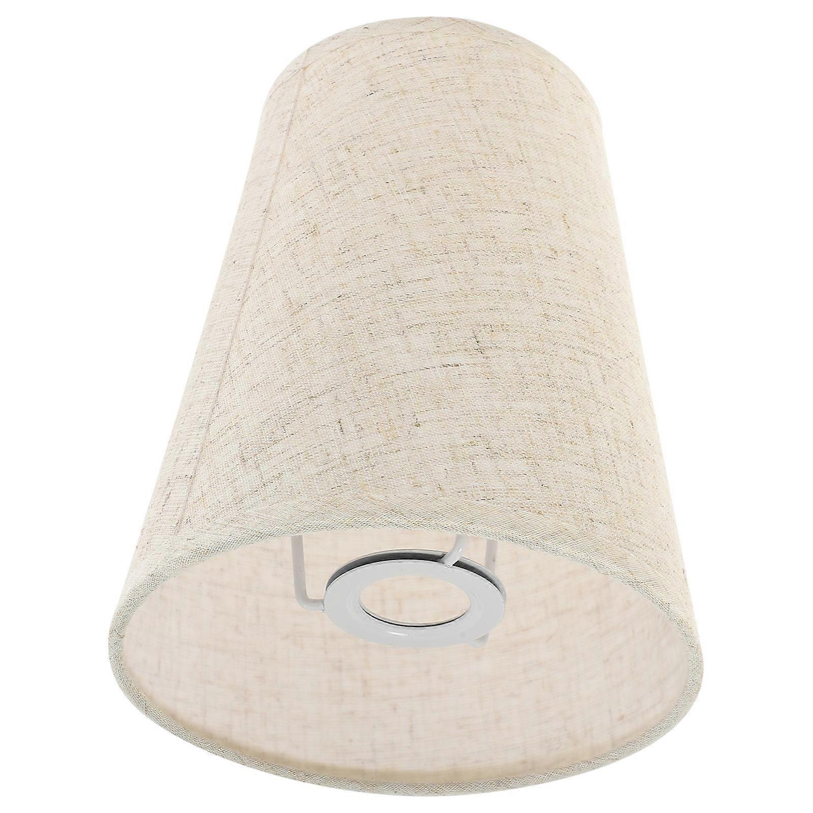 Linen Fabric Lamp Shade Replacement Lampshade for E14 Socket Table Lamp Cover