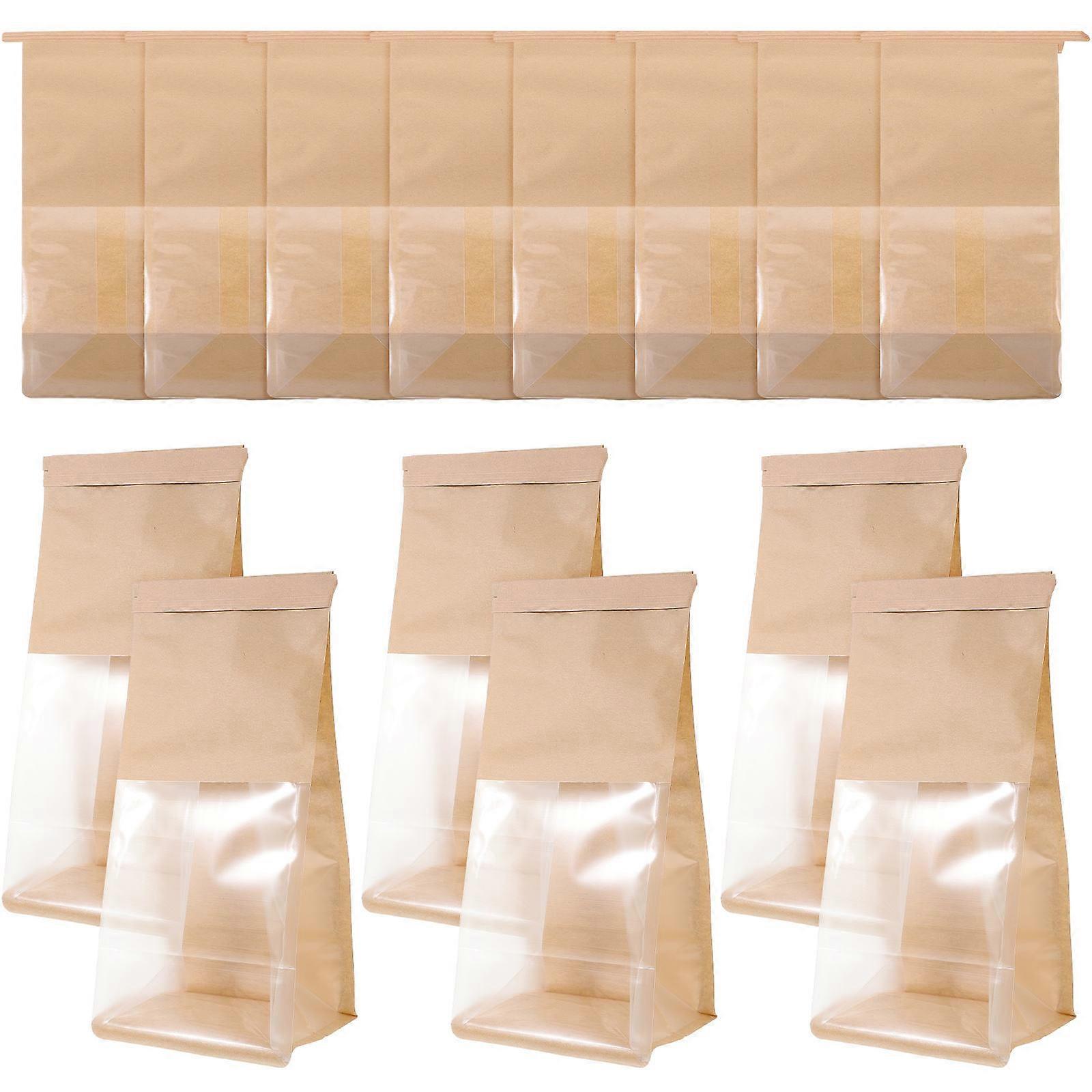 Paper Bread Bags Bread Bags with Clear Window for Storing Things 50Pcs Set