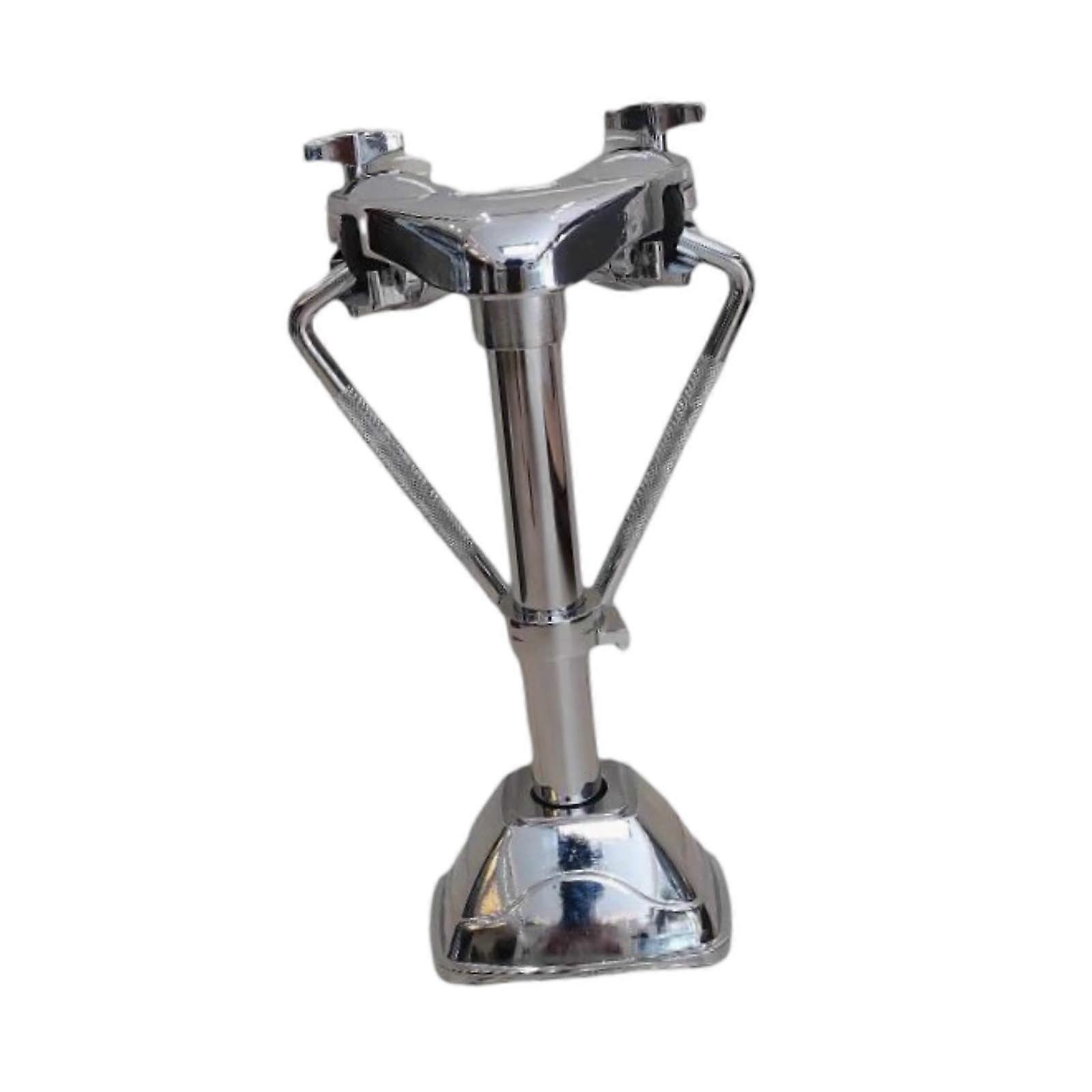 Drum Tom Holder Universal Double Mount with Metal Clamp for Drum Set Stable Adjustable Support