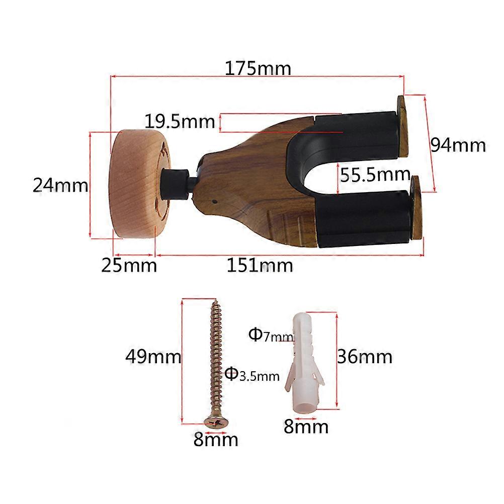 Guitar Hook Wall Mount Hanger Holder for Secure Guitar Holding