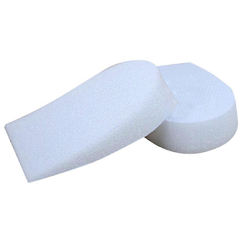 White Memory Heel Cushion Pair for Men's Comfortable Support