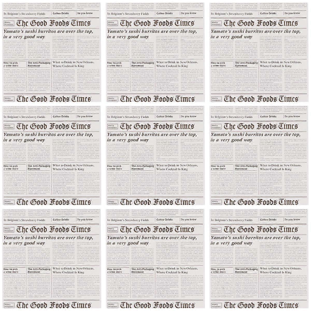 Einweg-Backpapier für Backkörbe, 50 Stück