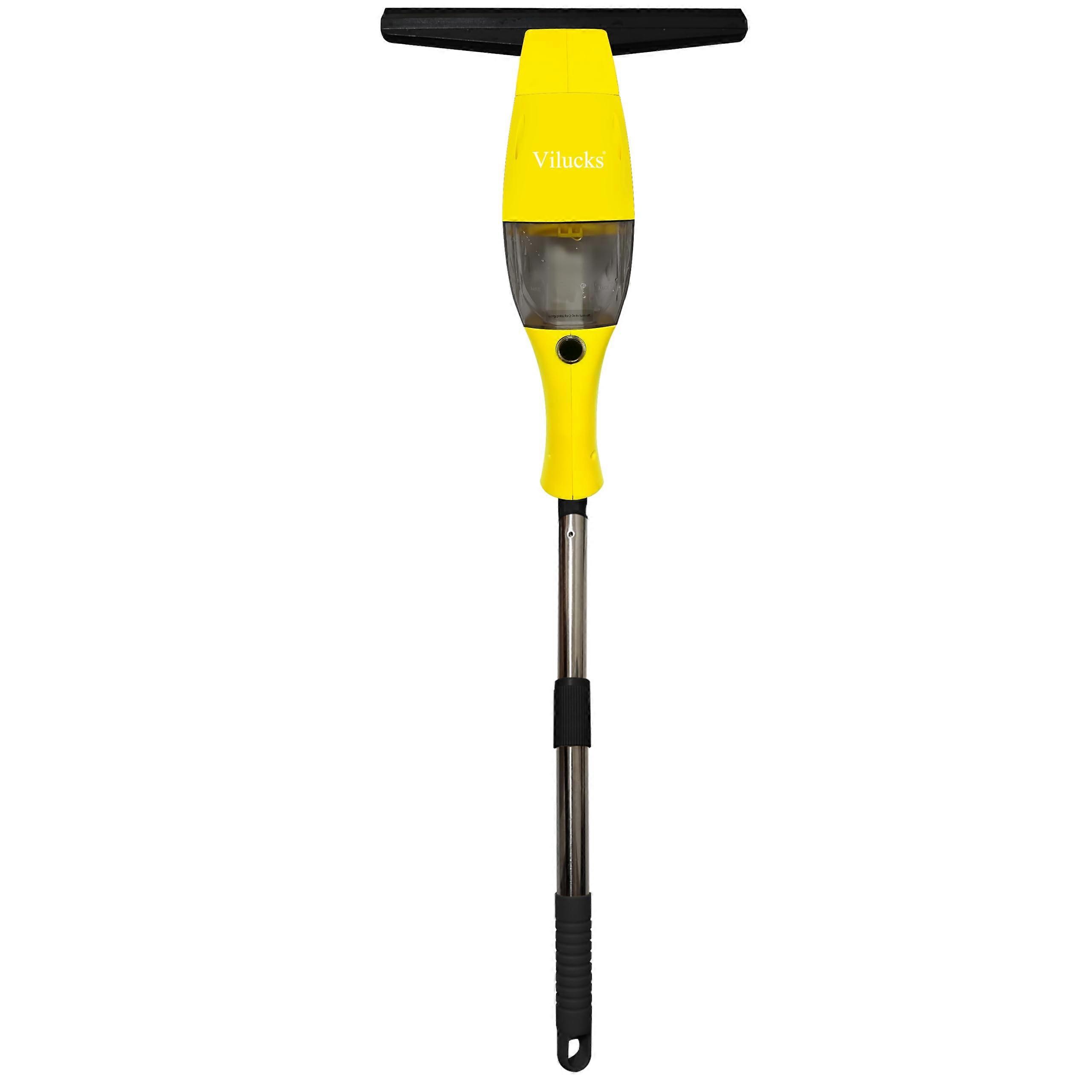 Window Cleaning Squeegee with Extension Pole for Streak Glass and Versatile Surface Use