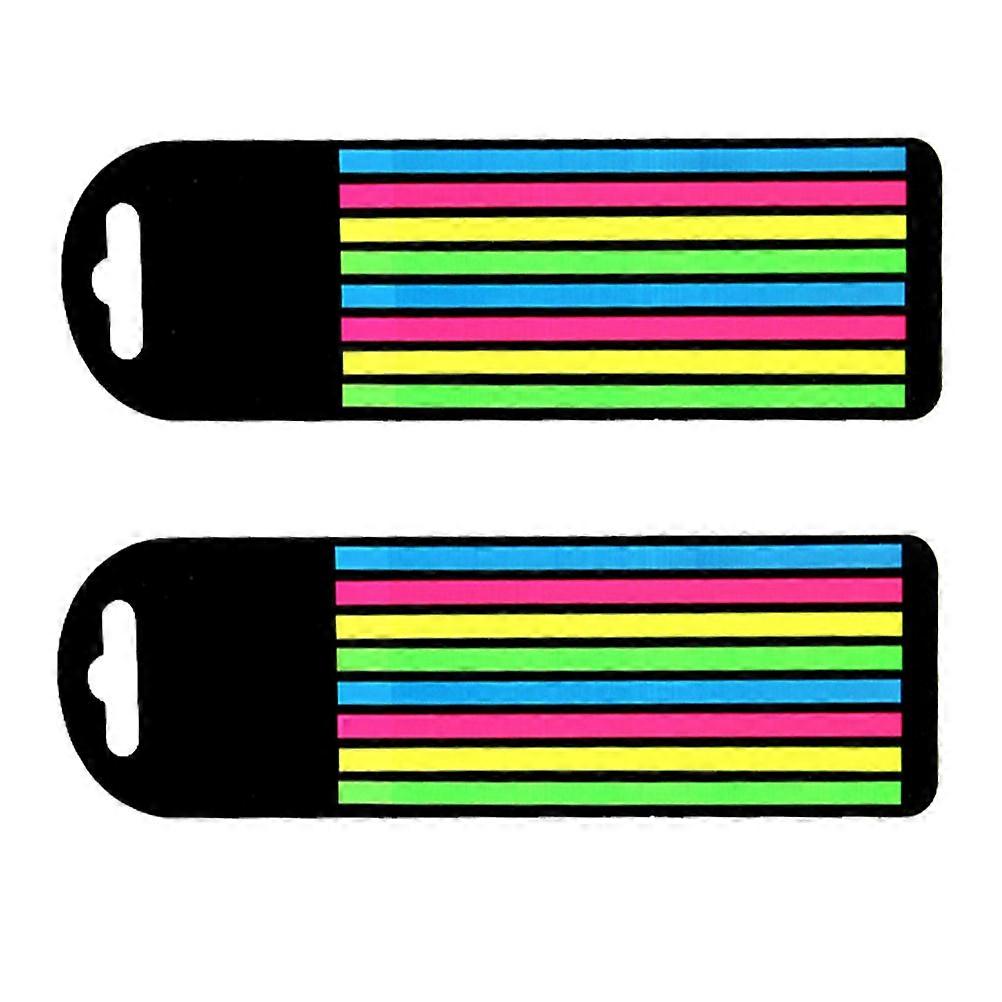 Fluorescence Highlight Strips for Note 2Pcs Assorted Color Reading Markers