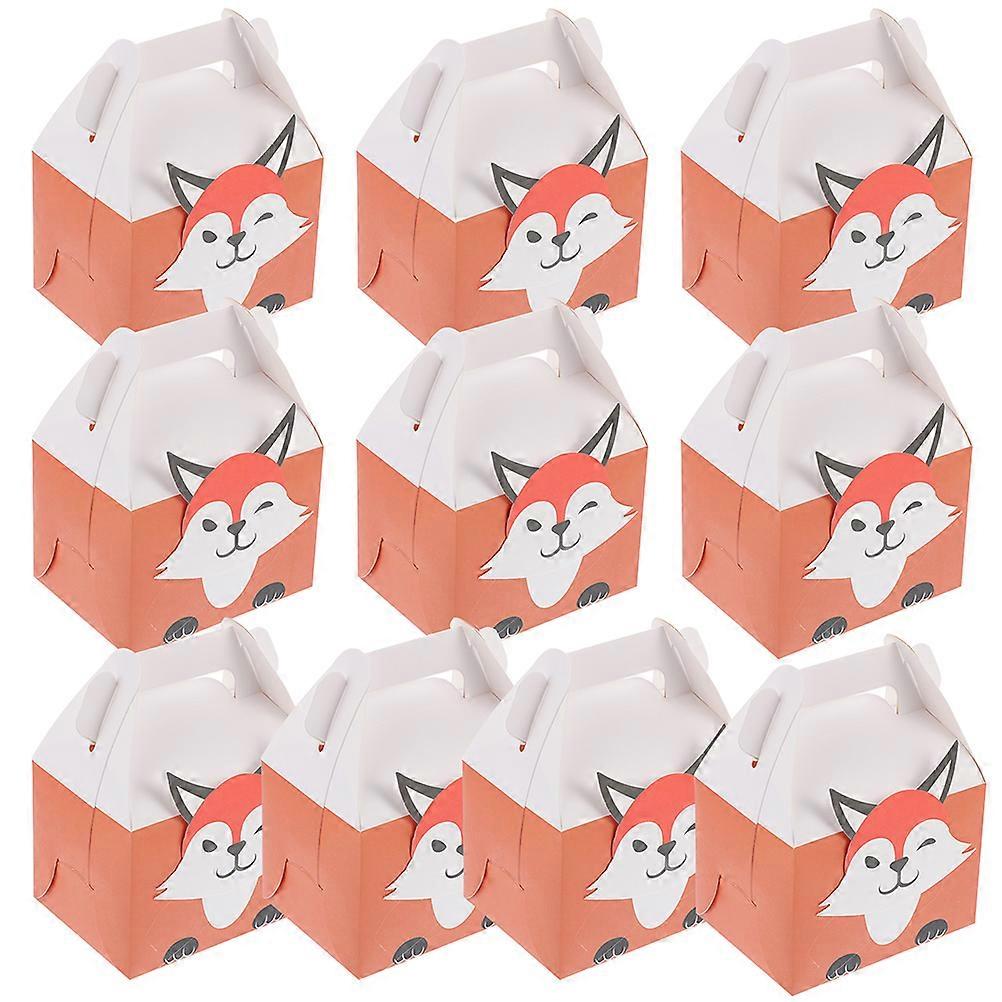 Sweets Box Animals Design Cookie Boxes Rectangular 15X11.5X8.5CM Carrying 20Set