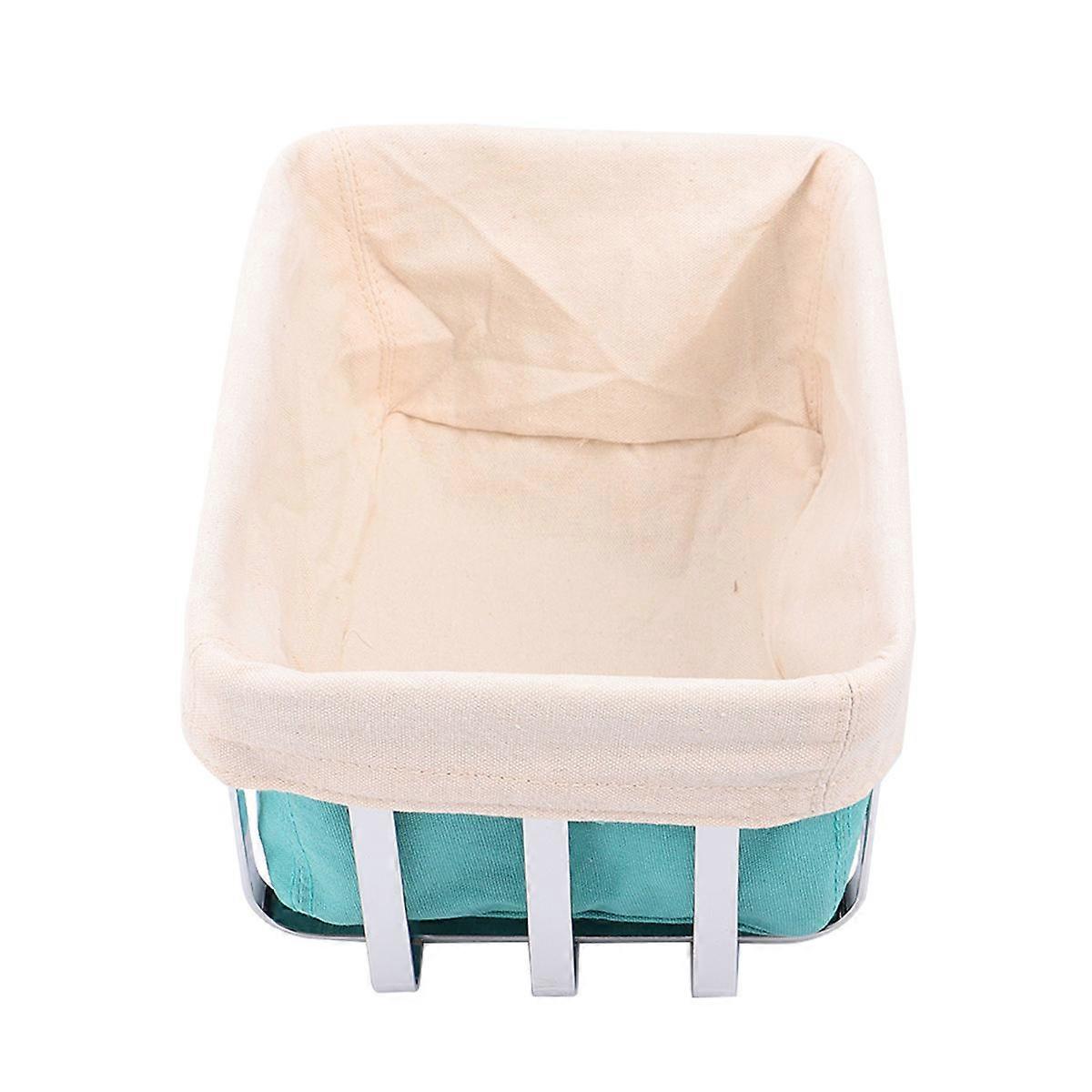 Rectangular Bread Basket Stainless Steel for Storage Use with Liner