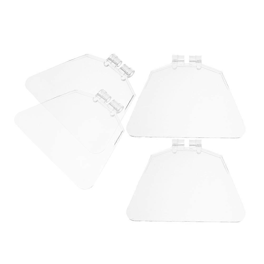 Plastic Transparent Eye Shield Guard Device for Bench Grinder 4Pcs