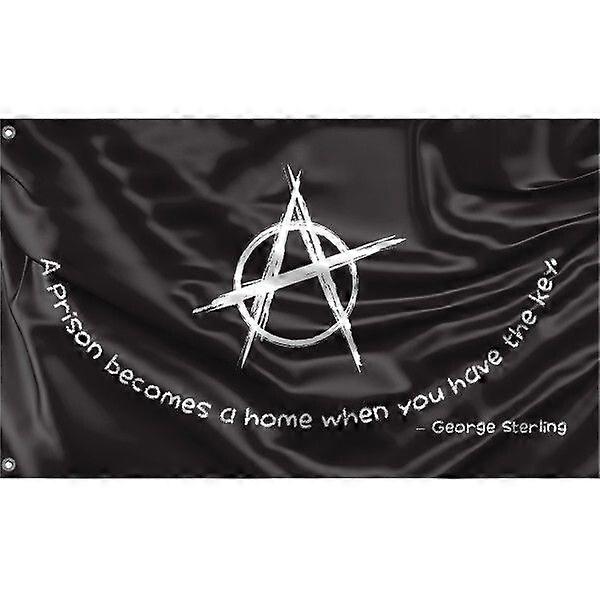 Citation anarchiste Drapeau A1055