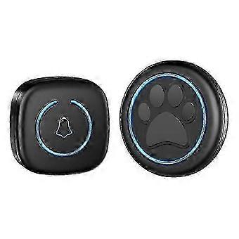 Wireless Doorbell for Cats & Dogs 300M Range 60 Songs High Volume Waterproof Smart Home Training Bell US Plug Black-Good-zm