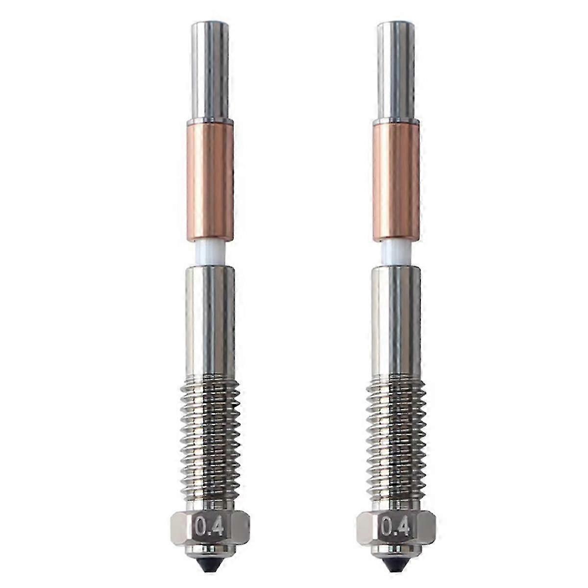 2Pcs compatible with QIDI Plus4 Bimetal Nozzle Quick Removal
