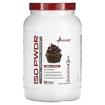 Metabolic Nutrition, ISOpwdr, Wei-eiwitisolaat, Chocolade Cupcake, 3,04 lb (1380 g)