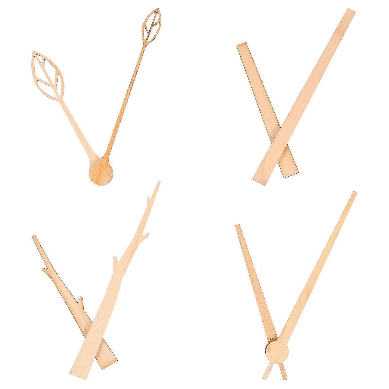Clock Pointers Wooden Clock Replacements for 4Sets of DIY Use