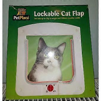 New Lockable Cat Flap For Cats Up to 7 Kg