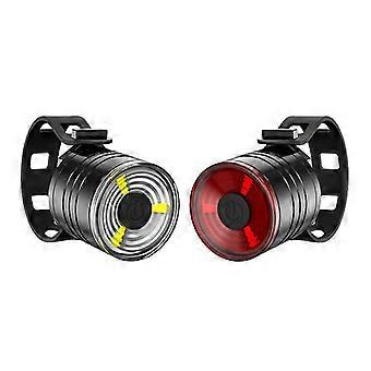 Led Bicycle Rear Taillight Button Battery Cycling Helmet Headlight Waterproof Mtb Warning Safety Flashlight Bike Accessories