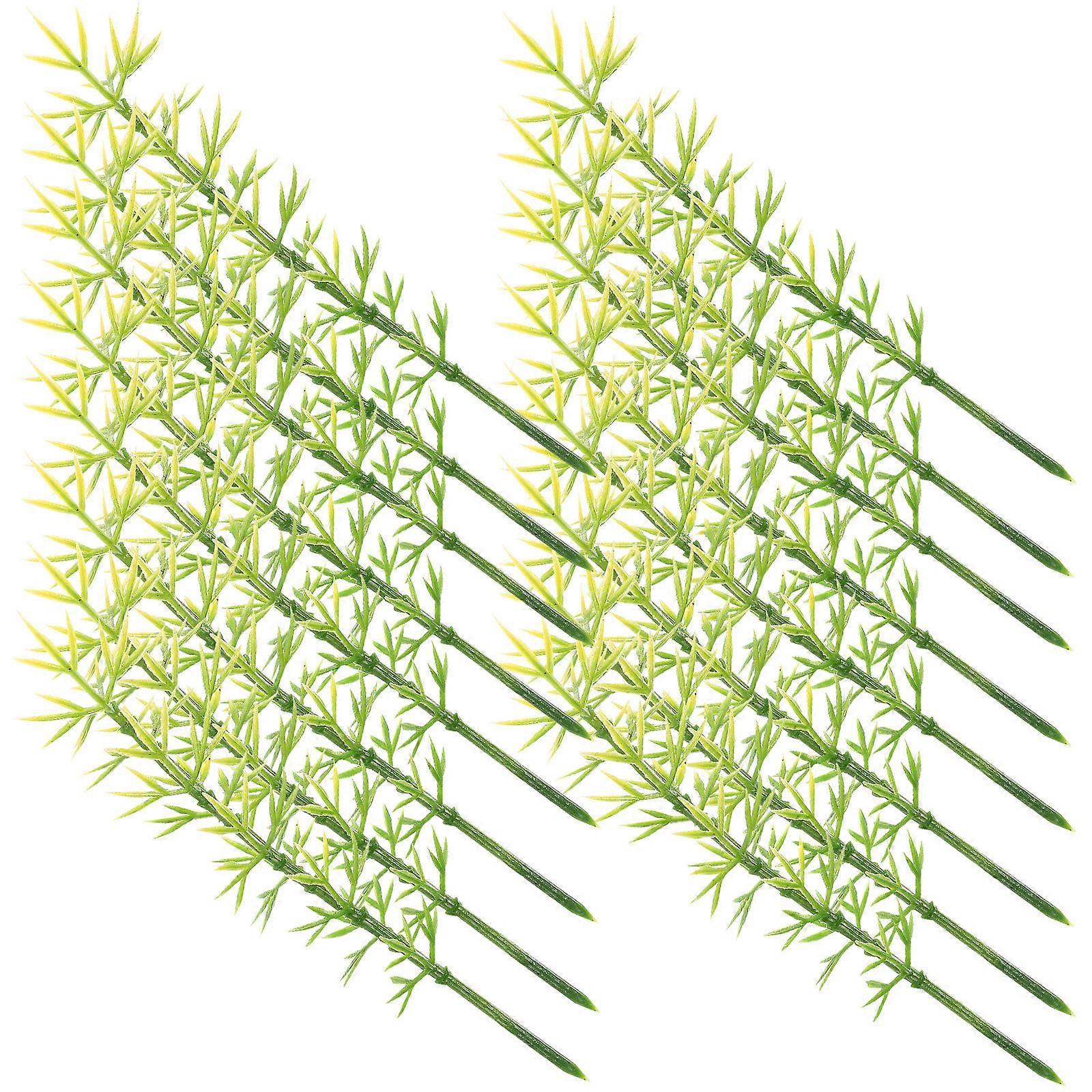 100pcs Plastic Model Bamboo Trees Green 1:200