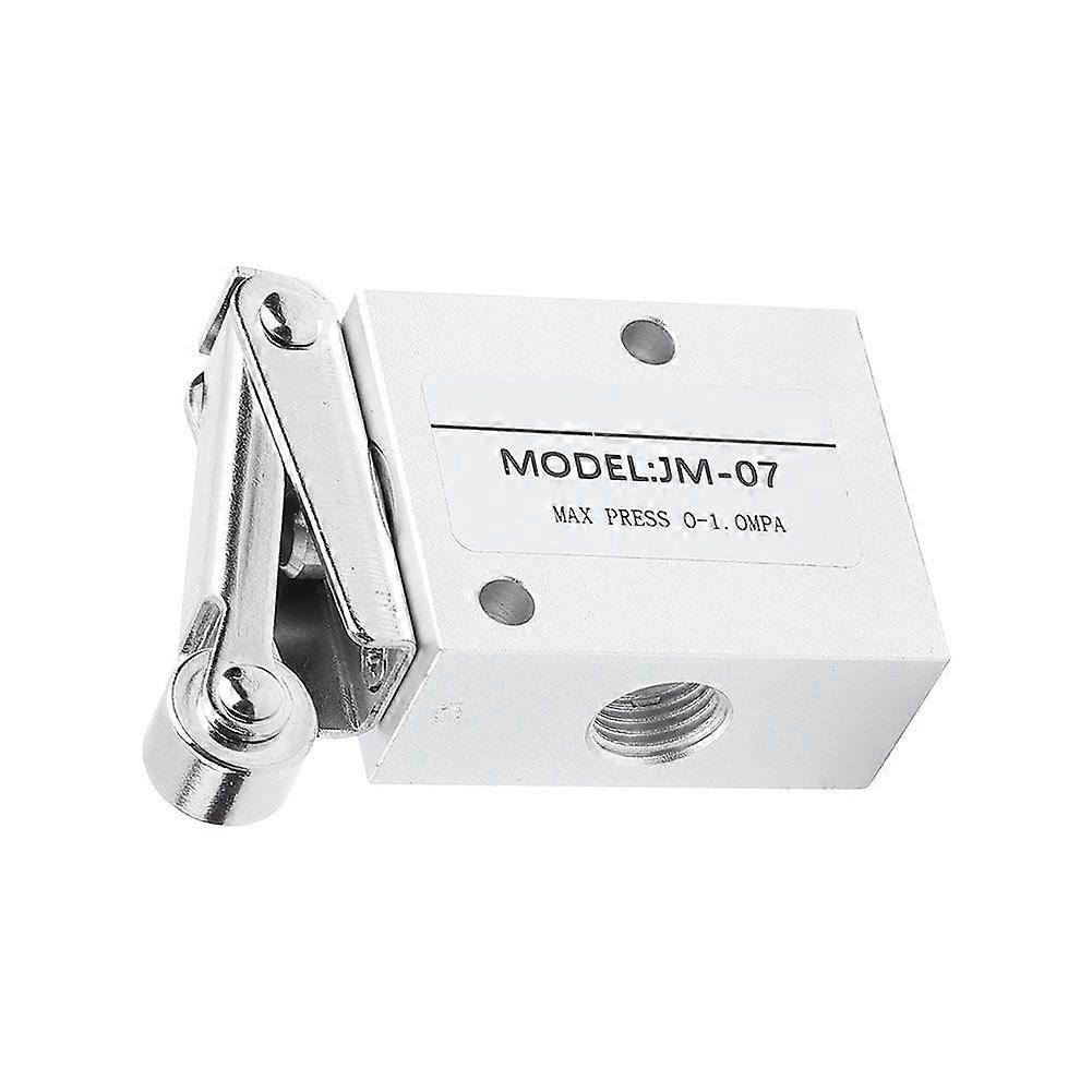 PT 1/4 Thread Roller Type Mechanical Pneumatic Valve 2 Position 3 Way