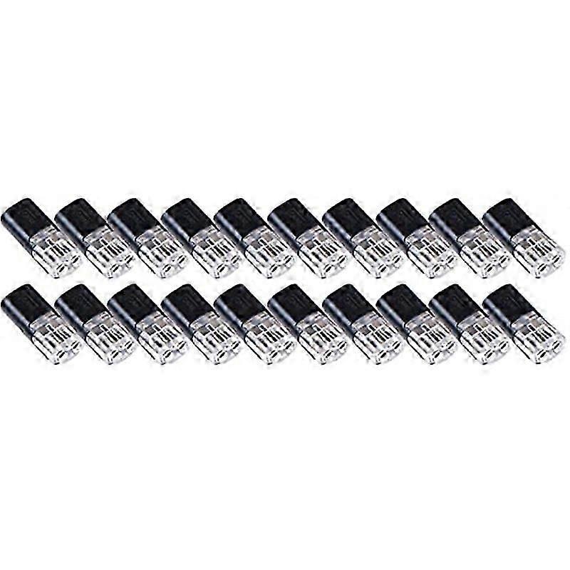 20PCS Double-Wire Push-In Connector with Locking Buckle