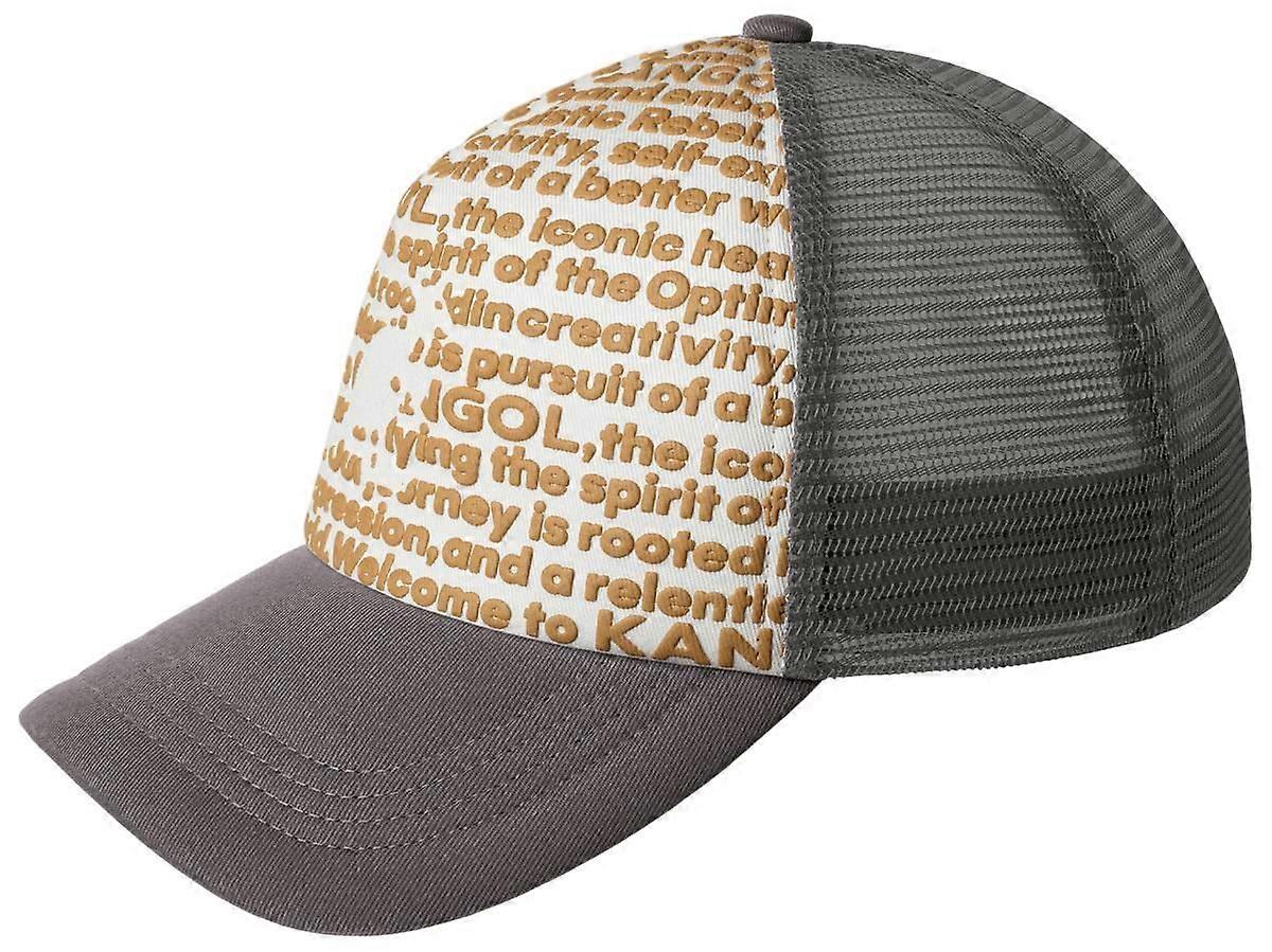 Kangol Fine Print Trucker Hat - Grey