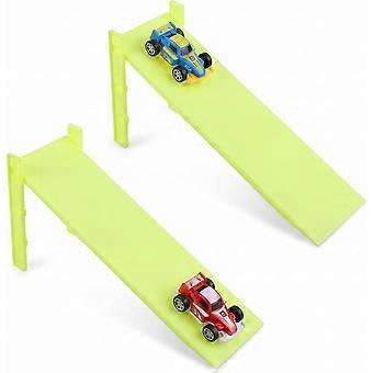 2 Sets Physical Science Experiment Inclined Plane, Physics Lab Equipment for Friction and Gravity Testing, Elementary School Science Kit for Toy Car A