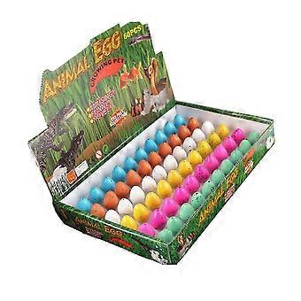 60pcs Cute Magic Hatching Growing Dinosaur Eggs Multicolor Add Water Kids Toy 25-26
