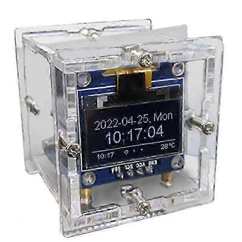 ESP8266 DIY Electronic Kit Mini Clock OLED Display with Shell DIY Soldering Project