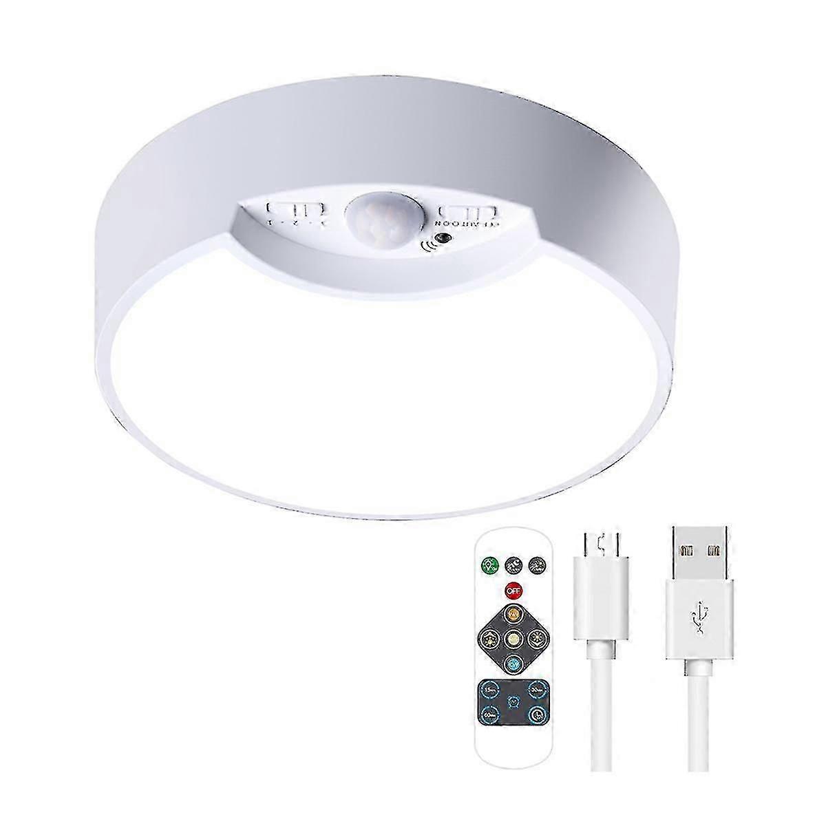 Ceiling Light, Wireless Led Ceiling Light With Remote, Motion Sensor Light Indoor Rechargeable, Shower Light For Inside