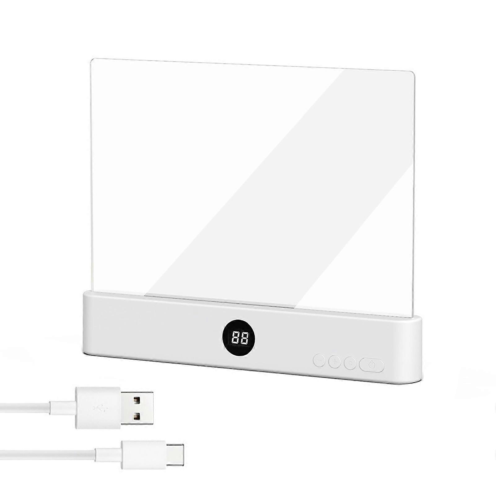 LED Flat Reading Light with Dimmable Panel and Timer for Book Lovers
