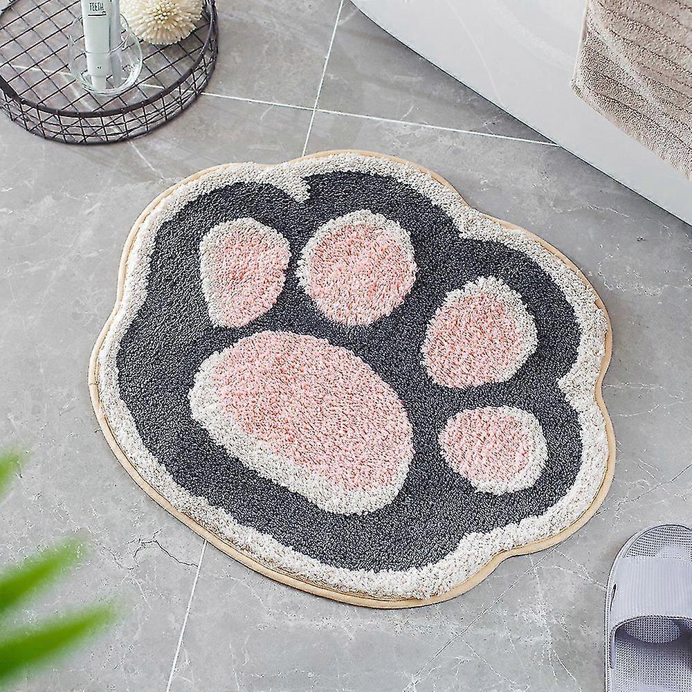 Non-slip and Soft Absorbent Microfiber Bath Mat compatible with Bathroom