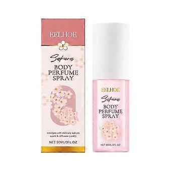 Cherry Blossom Body Perfume Spray Portable Fragrance Fresh Elegant Softening Skin High Moisturizing Spray