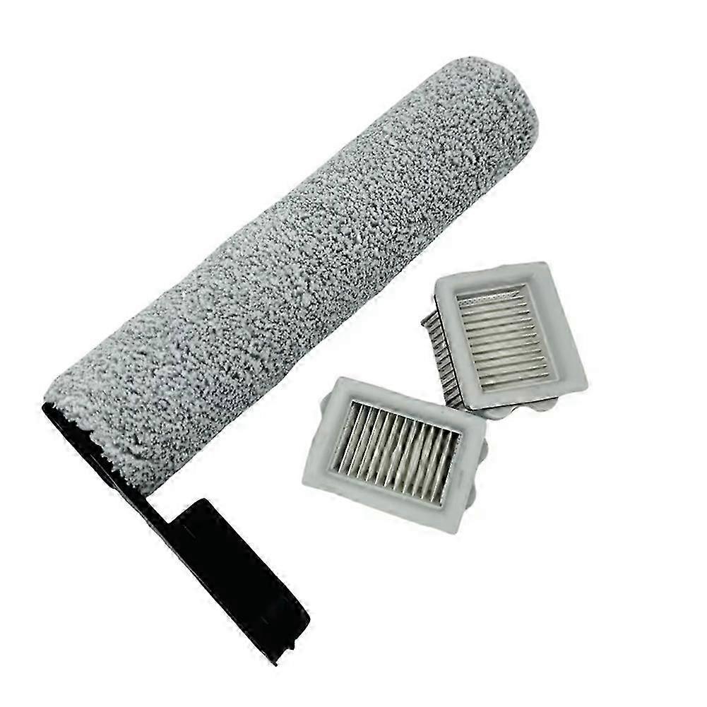 Main Roller Brush 2x Filter Roller Brush compatible with Lite Floor Scrubber Cleaner