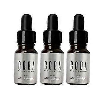 3er-Pack Goda Pheromon-Parfüm für Herren, 15 ml, frischer, langanhaltender Duft