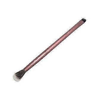 prodef Double Ended Portable Eyebrow Eyeshadow Brush Cosmetic Brush Makeup Tool (Dark Matted Golden)